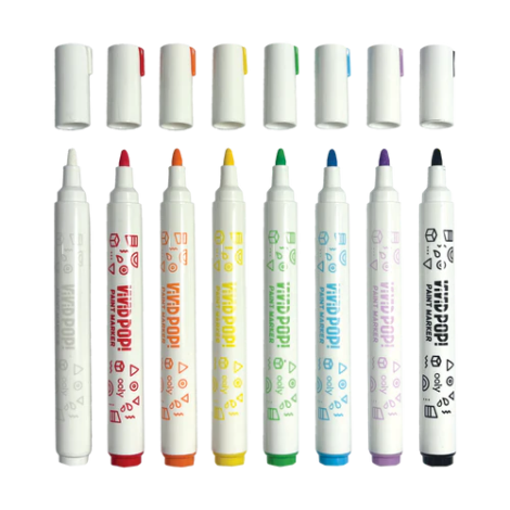 Carioci Vivid Pop! Ooly - 8 Culori Multi-Suprafata - imagine 2