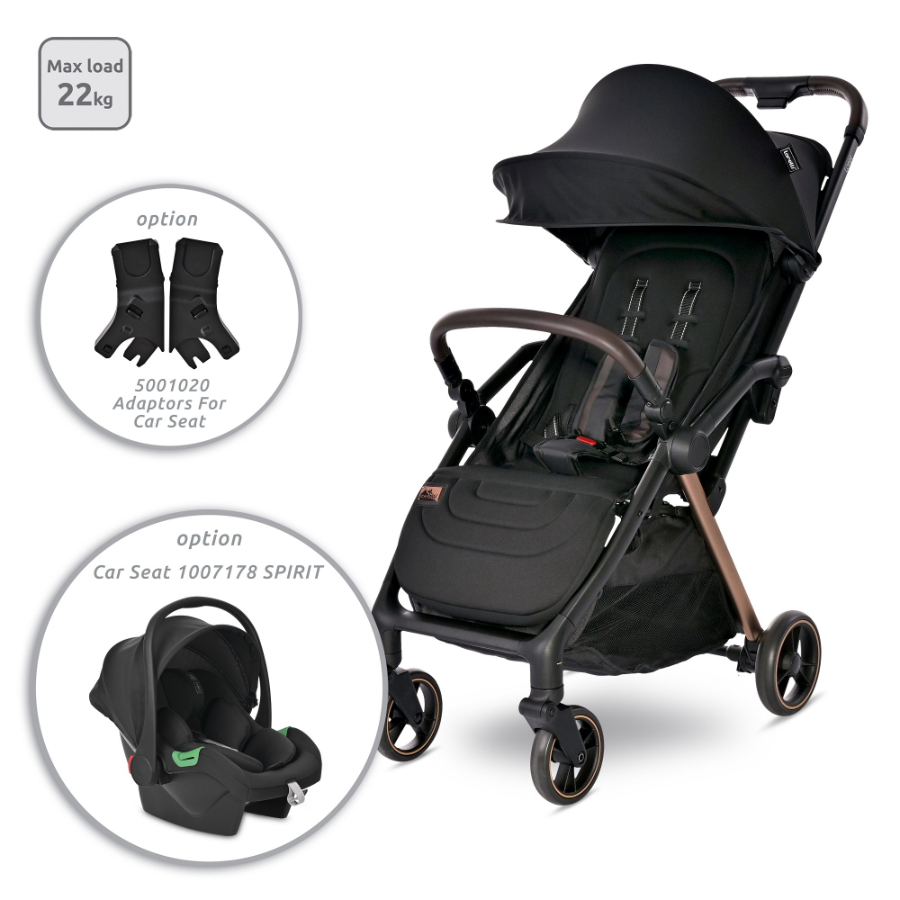 Carucior Lorelli Loret Ultra-Light, Autofold, Negru - imagine 2