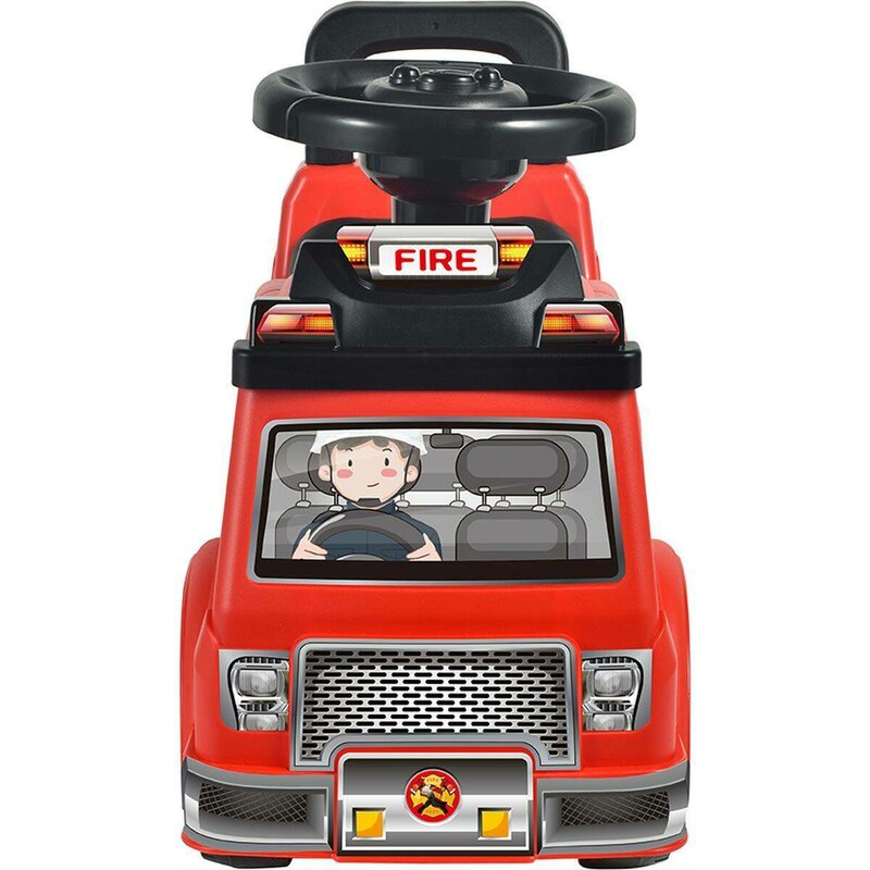 Free2Move Mașină Pompieri Ride-On cu Lumină și Sunet - imagine 2