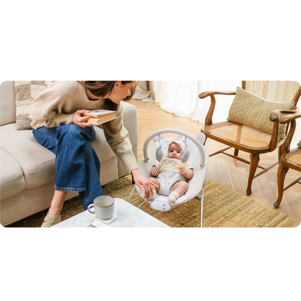 Balansoar Bebelusi Momi Glossy Blue | Confort Sigur - imagine 2