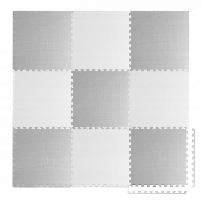 Salteluta joaca Ricokids 180x180 cm Puzzle Gri - imagine 3