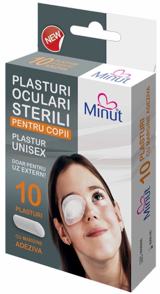 Plasturi oculari sterili Minut baby, 10 bucăți