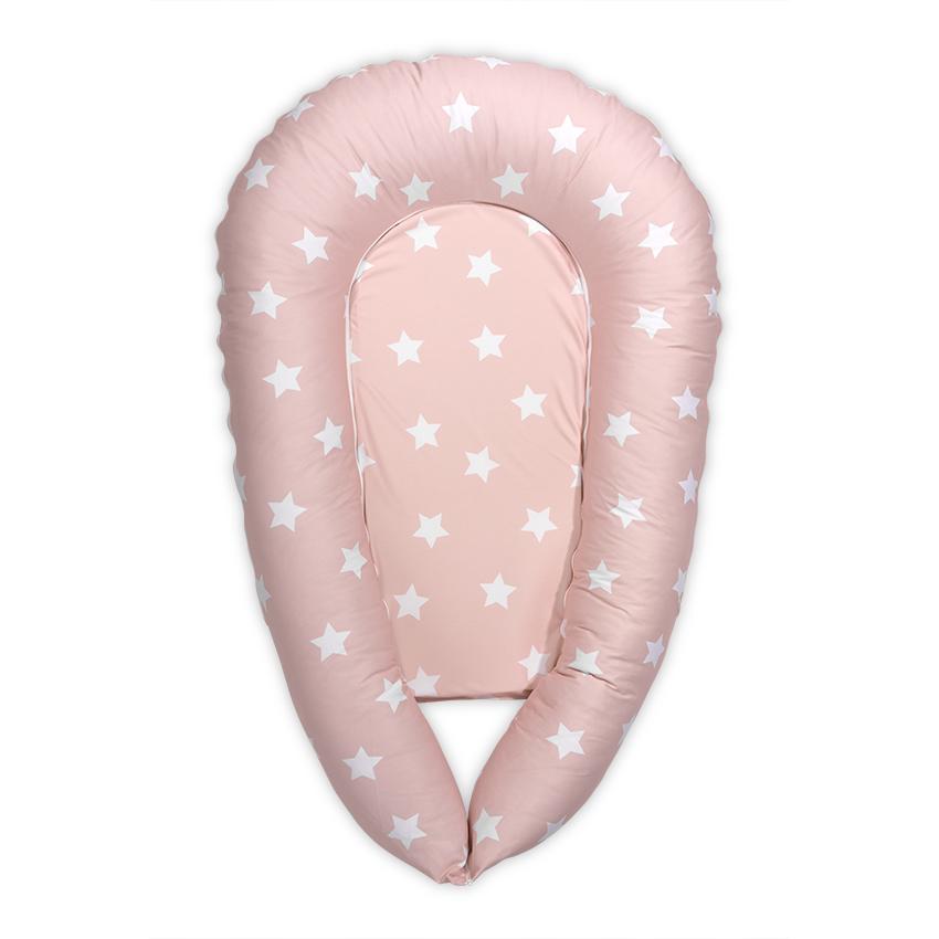 Baby Nest 3 in 1 Lorelli, Bumbac Ranforce, Pale Blush