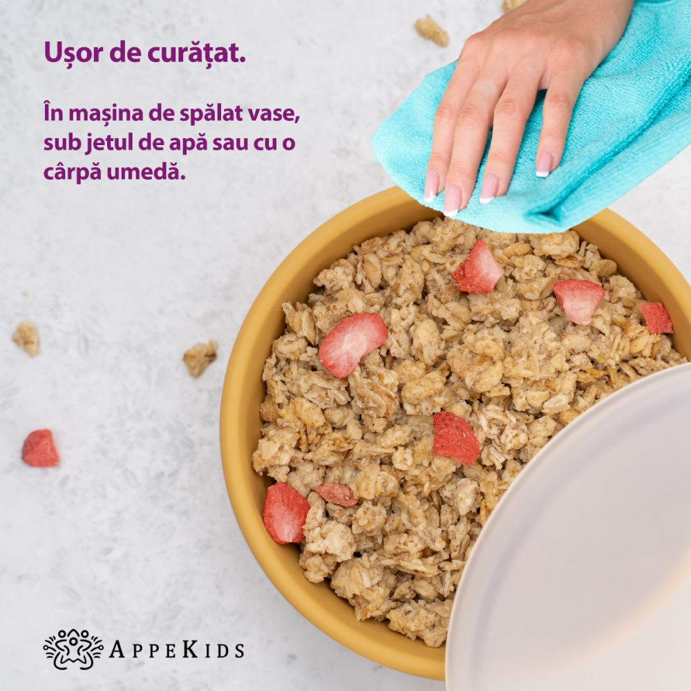 Bol Silicon AppeKids Honey cu Ventuza - imagine 3