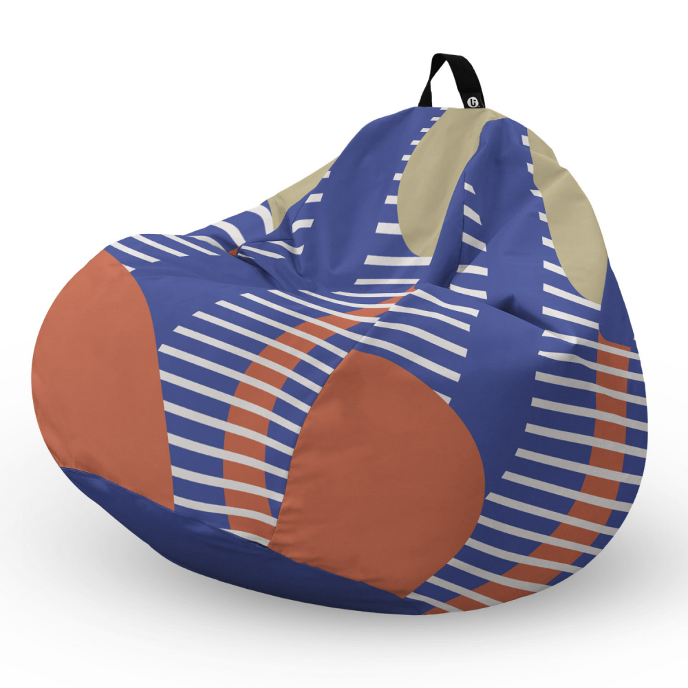 Fotoliu Puf Bean Bag XL Updeco, Vision Blue - imagine 5