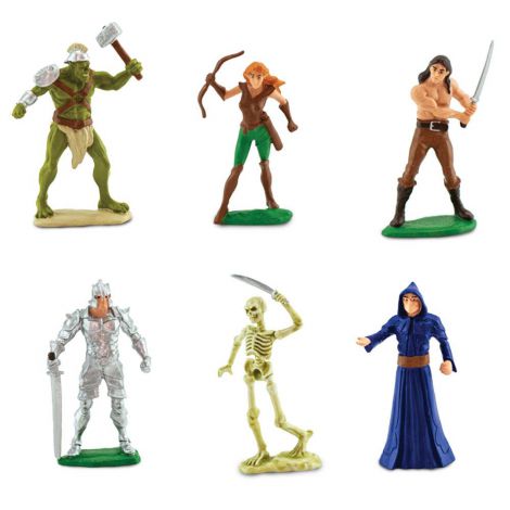 Tub Eroi si Monstrii Safari Ltd - 6 Figurine - imagine 2