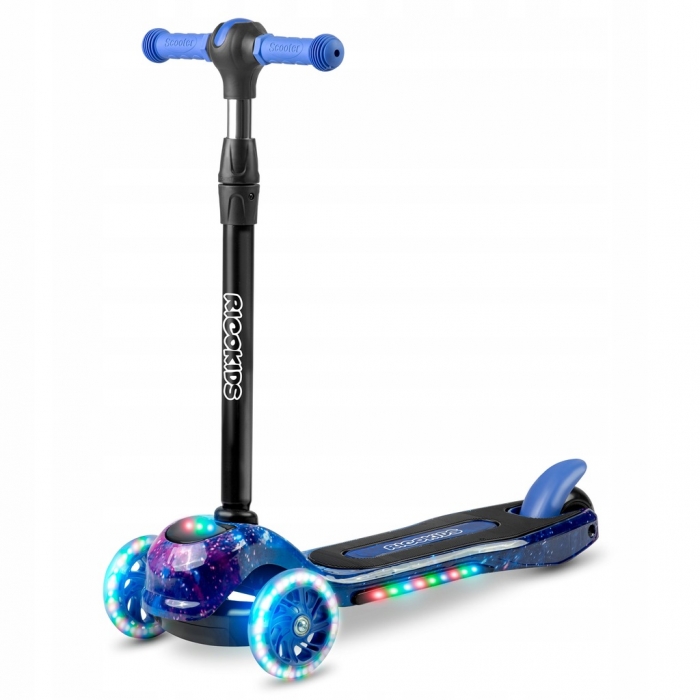 Trotineta Ricokids Piko LED, Negru-Albastru, Aluminiu - imagine 7