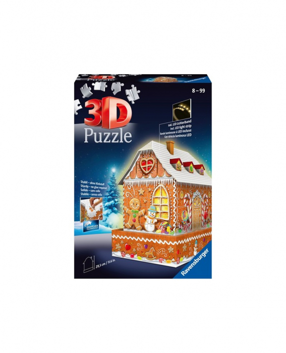 Puzzle 3D Ravensburger Casa Turta Dulce, 216 Piese