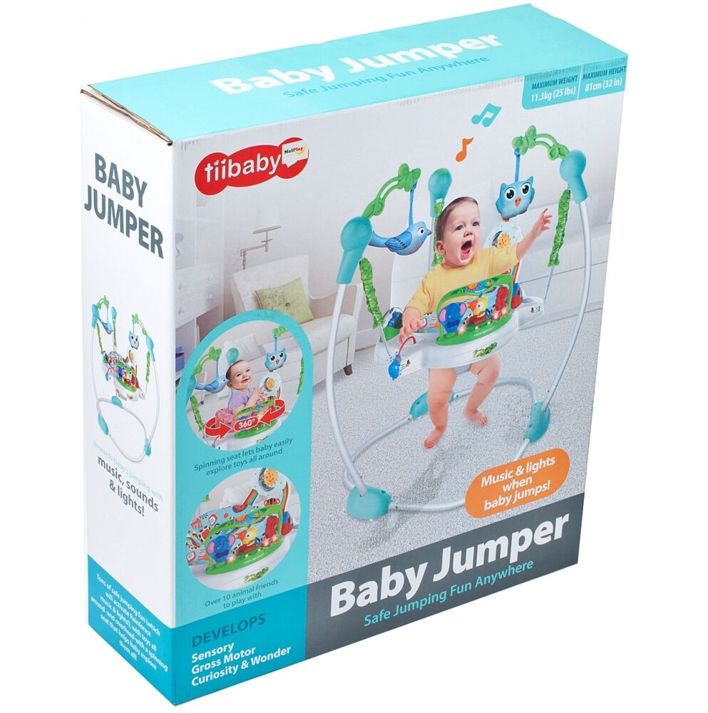 Jumper MalPlay Blue cu lumini și scaun rotativ - imagine 4