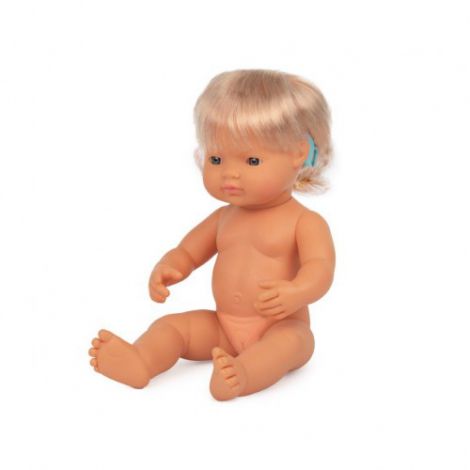 Păpușă Miniland cu Aparat Auditiv, 38 cm - imagine 2