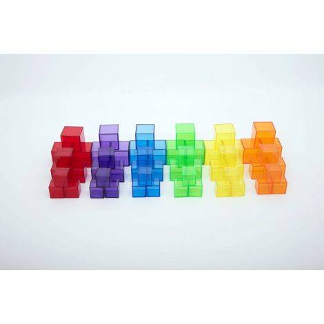Set 54 Cuburi Translucide Tickit pentru Dezvoltare - imagine 3