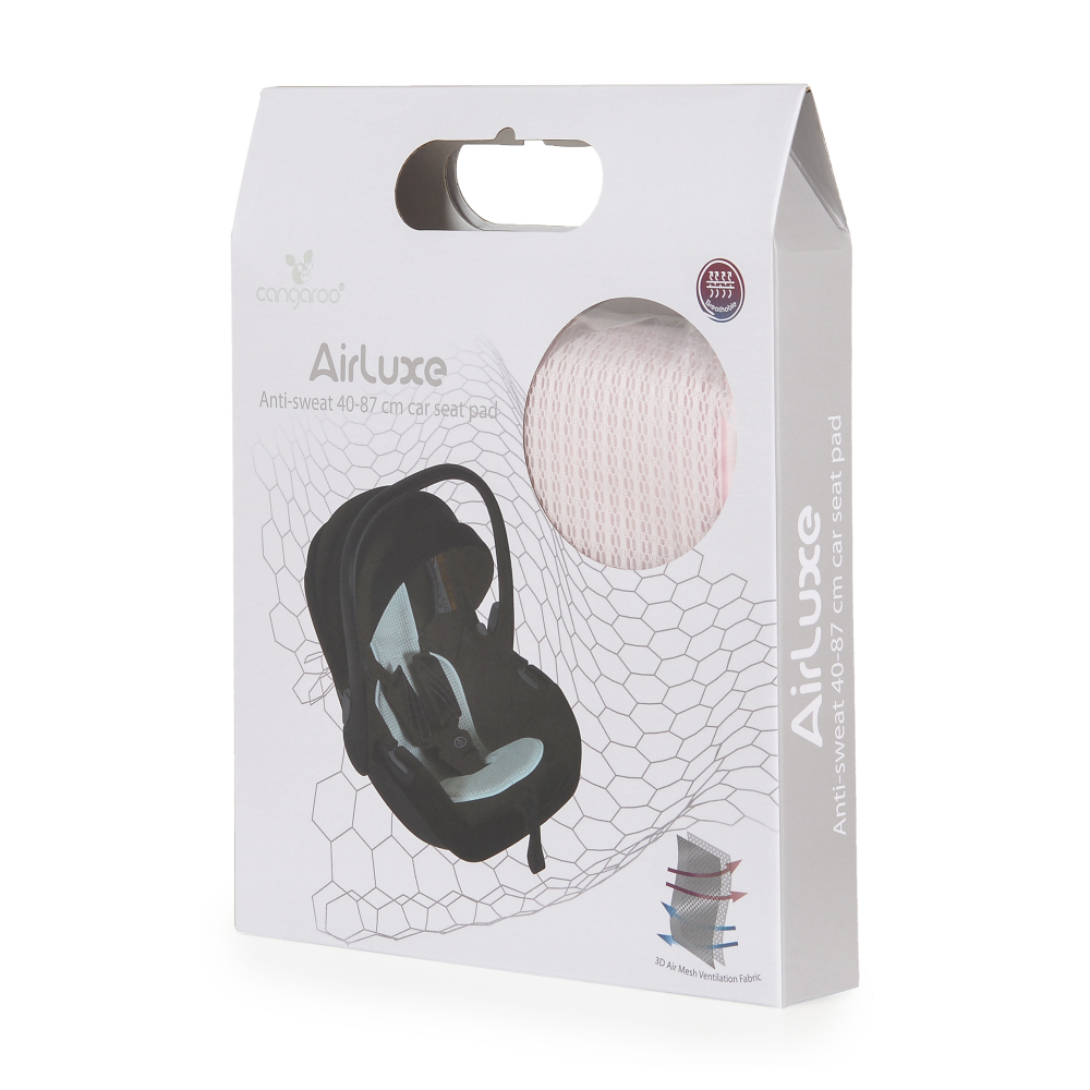 Cangaroo AirLuxe Pink - Anti-transpiratie scaun auto