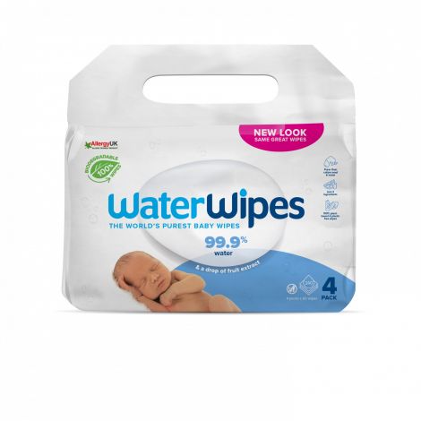 WaterWipes Biodegradabile 4x60 buc Servetele Pure