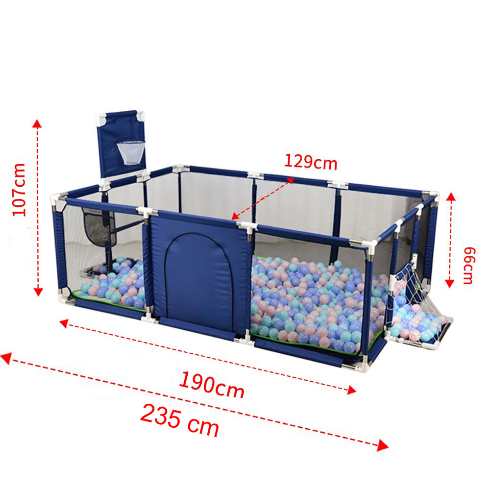 Tarc Pliabil NiceKids cu Baschet, Bleumarin - imagine 2