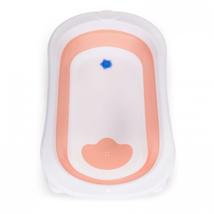 Cadita baie Ecotoys HA-B27 roz, pliabila - imagine 3