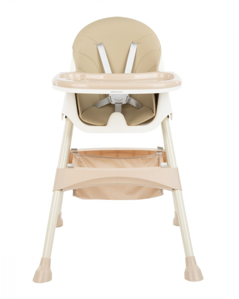 Scaun de masă KikkaBoo 2 în 1 Pliabil, Brie Beige