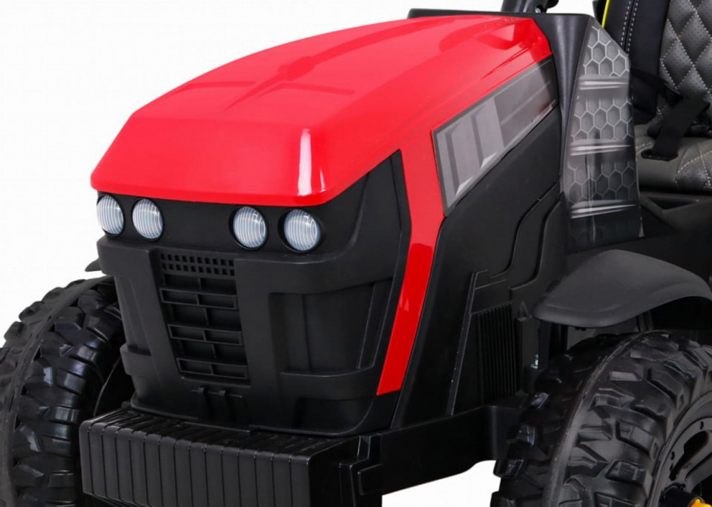 Novokids Tractor Electric 12V cu Remorcă Rosu - imagine 2