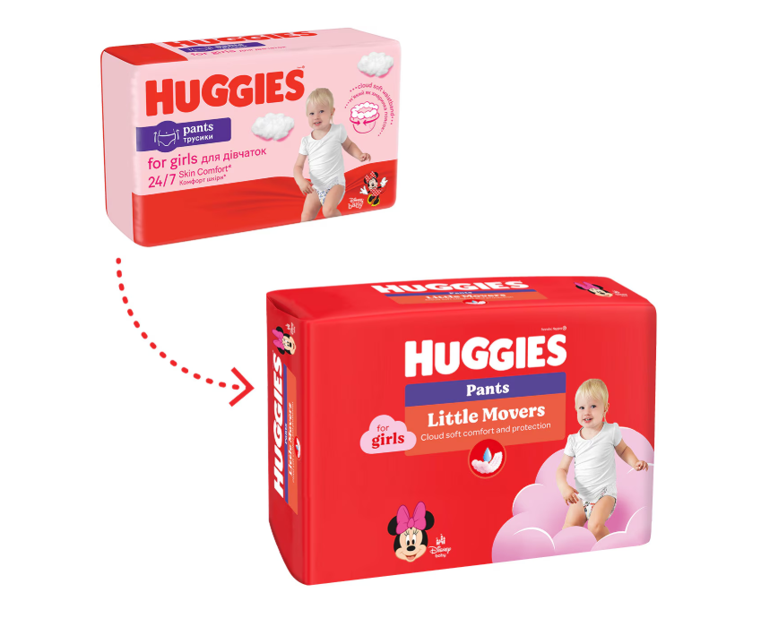 Scutece Huggies Girl 12-17kg, Confort și Protecție - imagine 2