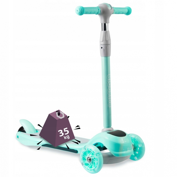 Trotineta Ricokids Piko LED Turcoaz 3+ Ani - imagine 6