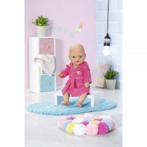 Halat de baie BABY born 36 cm, Roz, Zapf Creation - imagine 4
