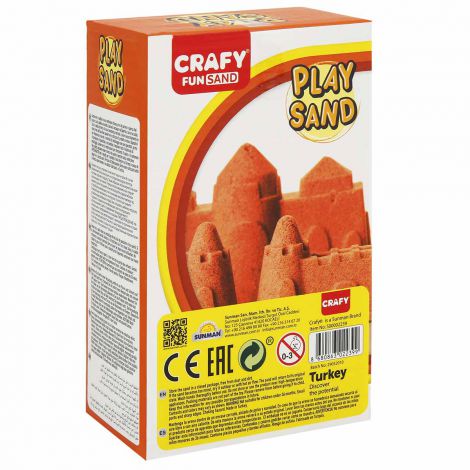 Nisip Kinetic Crafy Orange, 500g - Fun Sand - imagine 3
