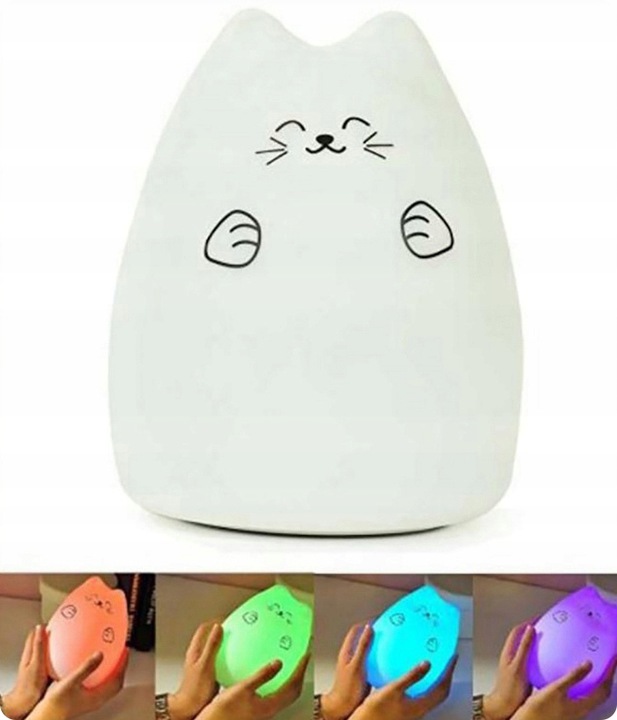 Lampa Veghe Pisicuta Nicekids 15 Culori LED - imagine 7