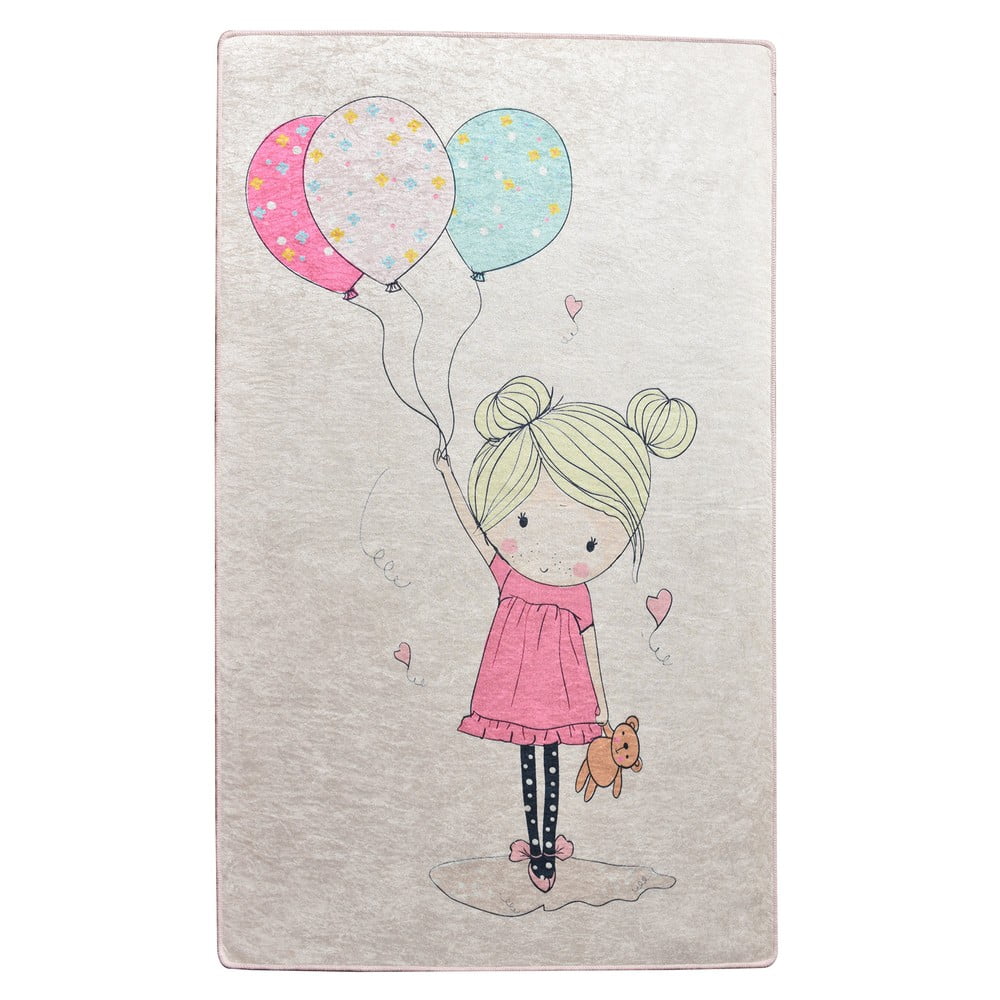 Covor Antiderapant Chilai Little Girl 150x200 cm - imagine 3