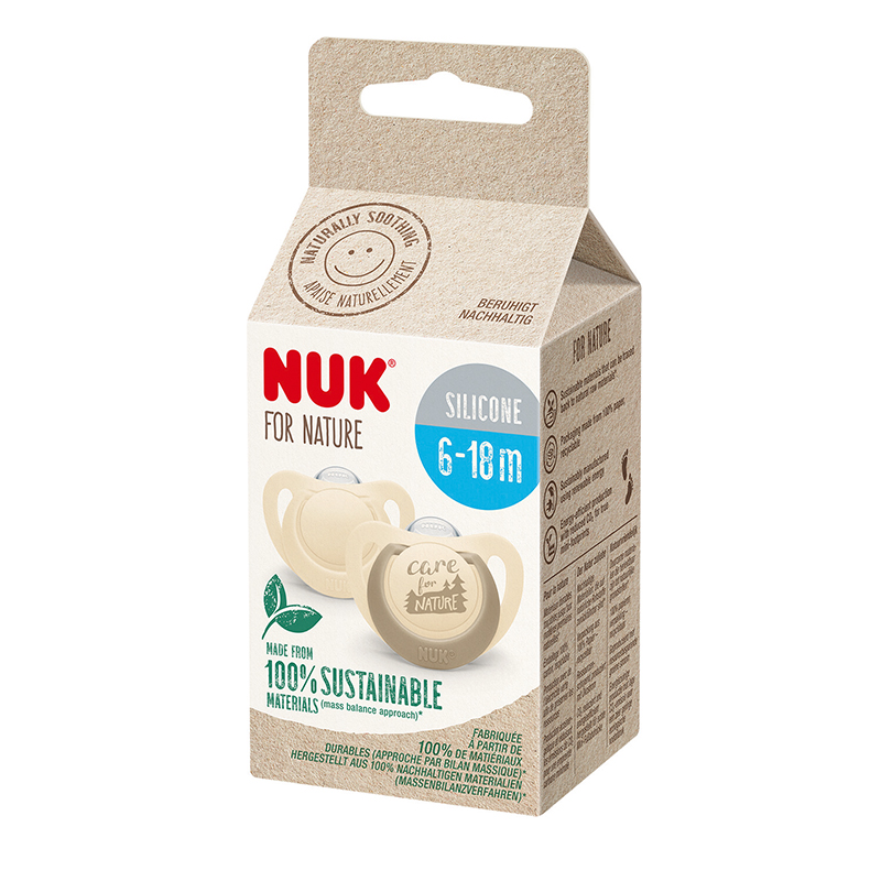 Set 2 Suzete NUK for Nature M2 6-18 luni