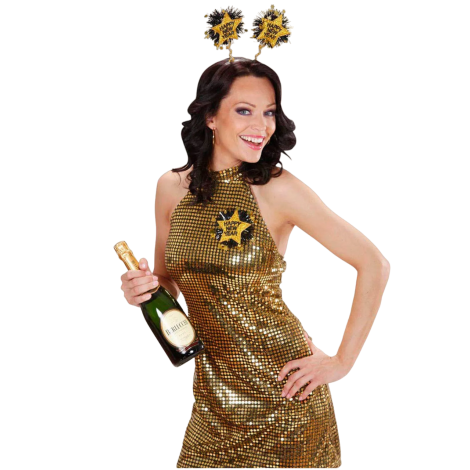Brosa Happy New Year Widmann - Aurie, Elegantă - imagine 2