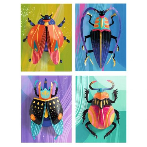 Joc Creativ Djeco Insecte Strălucitoare 3D - imagine 2
