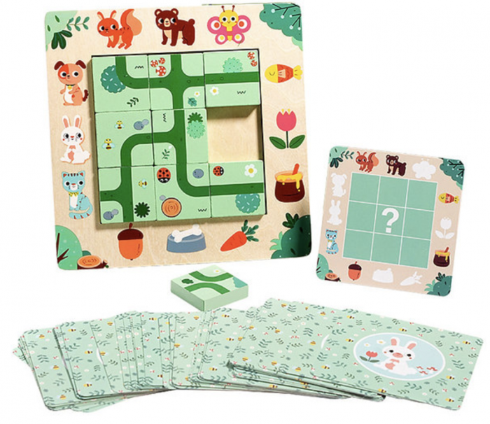 Joc Montessori Krista - Gaseste Poteca Lemn