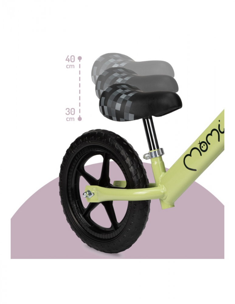 Bicicletă Echilibru Momi Fleet Green | Ușoară - imagine 3