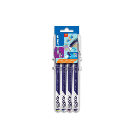 Set Fineliner Pilot Frixion 4 culori, rezistent, ștergător