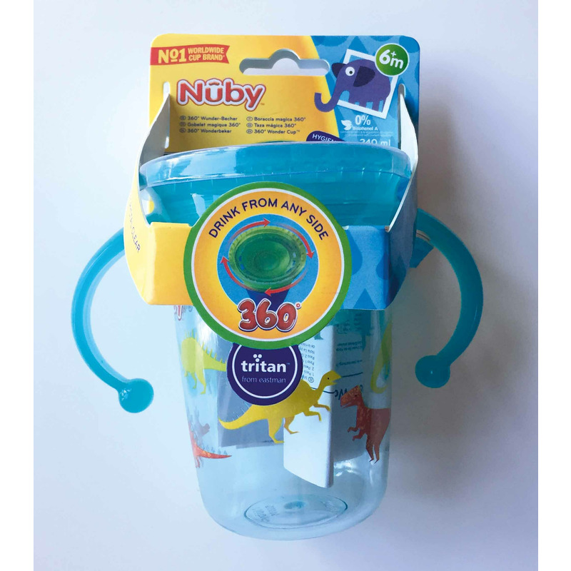 Cana Nuby 360 Grade Albastru, Tritan, 6 Luni+ - imagine 7