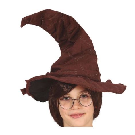 Pălărie Vrăjitor Copil Maro Guirca | Costum Halloween - imagine 2