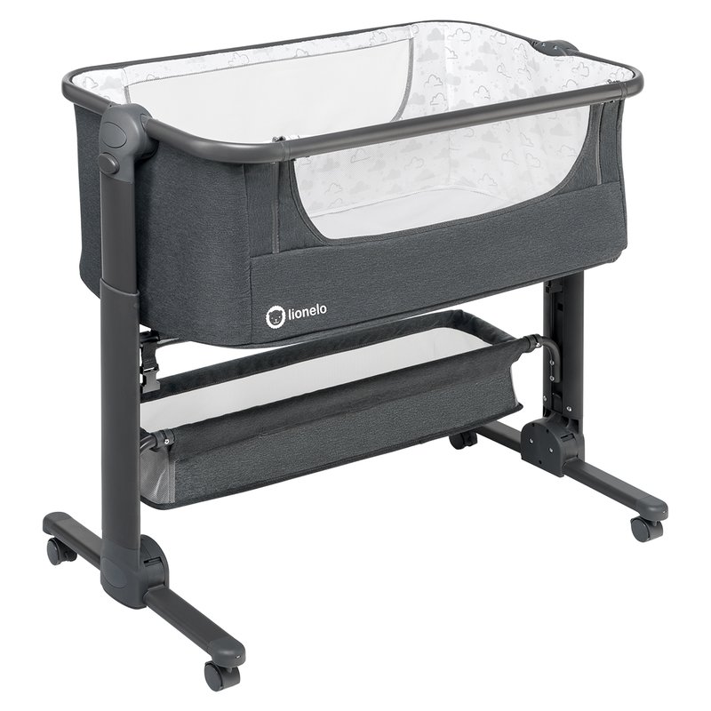 Patut Co-Sleeper Lionelo Timon 3in1 Pliabil Gri - imagine 2