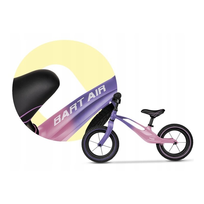 Bicicleta Lionelo Bart Air 12", Magneziu, Roz Violet - imagine 7