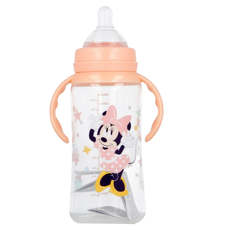 Biberon Anticolici Disney Minnie 360ml, cu Manere - imagine 3