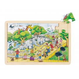 Puzzle Gradina Zoologica Goki, 24 piese, lemn