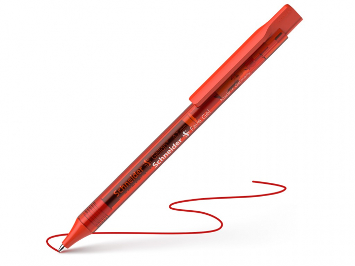 Pix Gel Schneider Fave 0.7 mm Rosu - Scriere Neteda