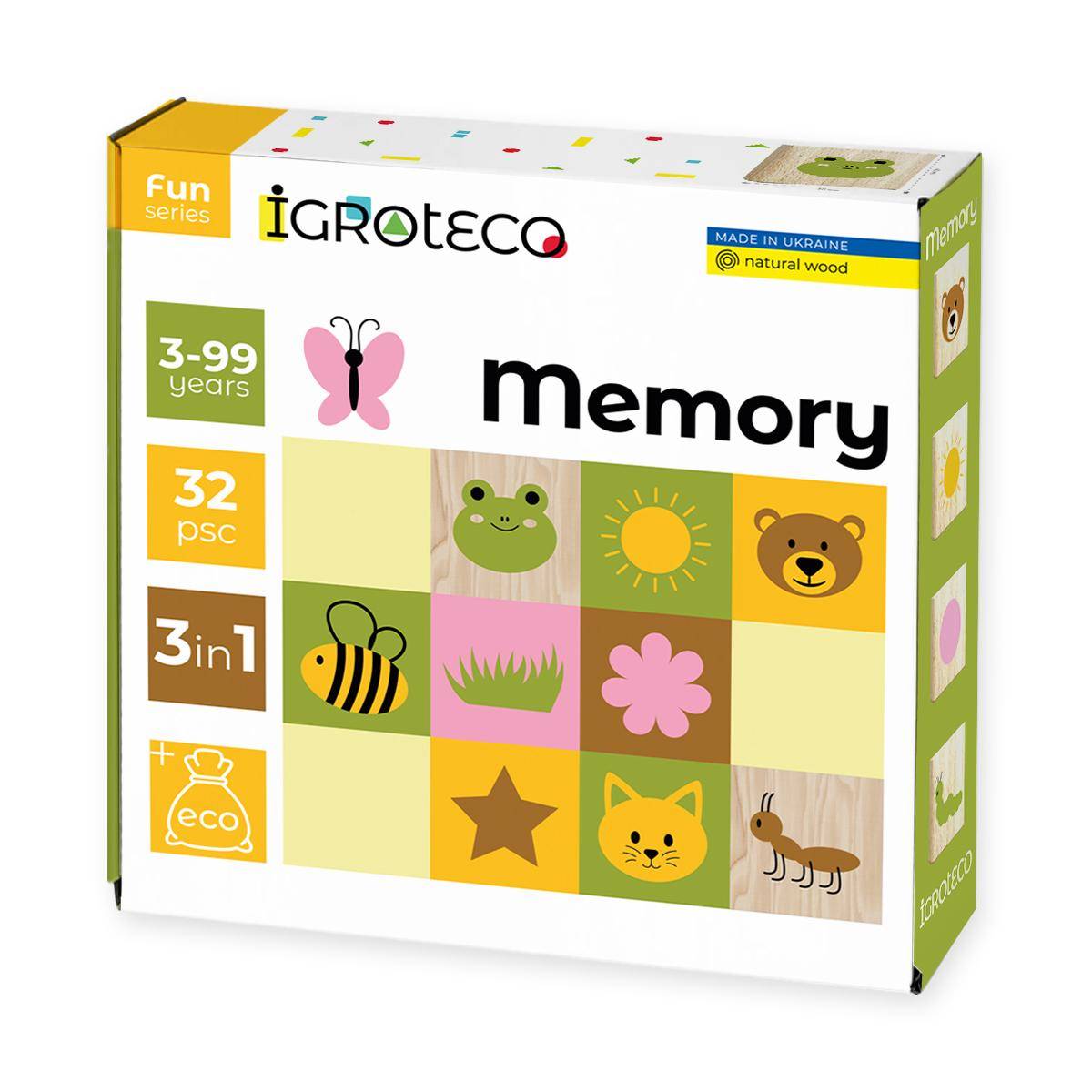 Joc Memorie Lemn Igroteco, 32 Piese