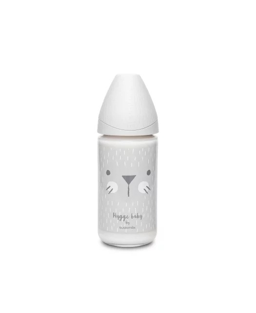 Biberon Suavinex Hygge Sticla 240ml cu 3 Fluxuri