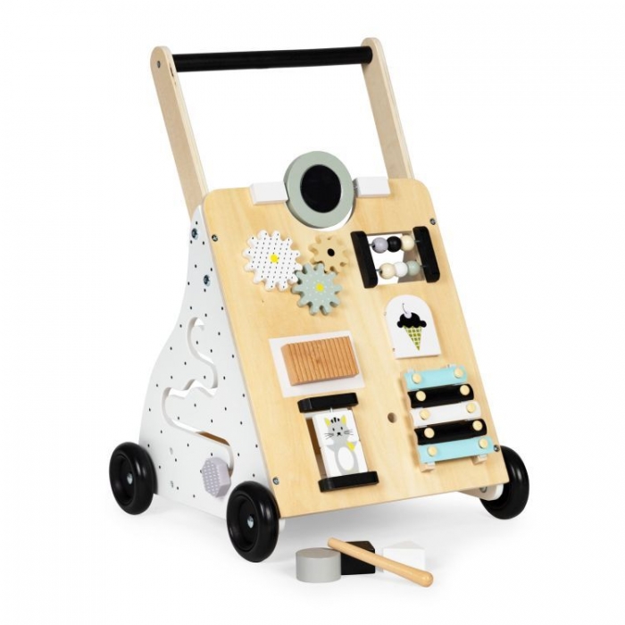 Antemergator Ecotoys Multifuncțional din Lemn - imagine 7