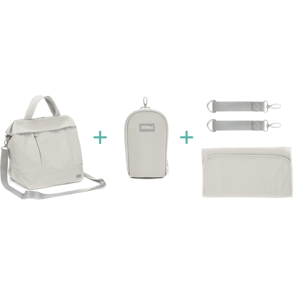 Geanta Scutece Fillikid Paloma Grey, Practică