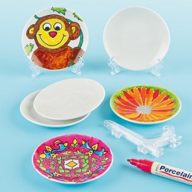 Set Farfurioare Ceramica Baker Ross de Decorat