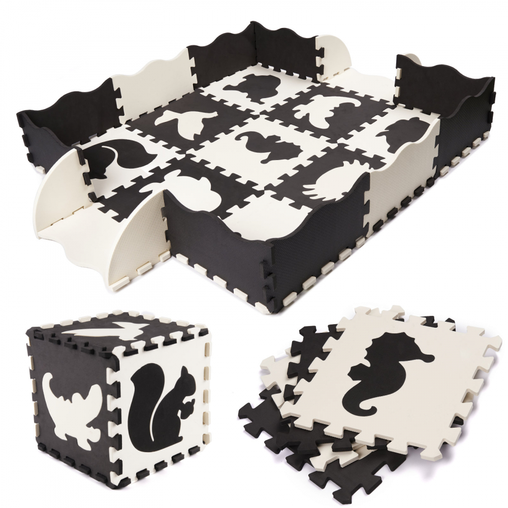 Covoraș Puzzle Spumă 25 Piese Ikonka - imagine 9