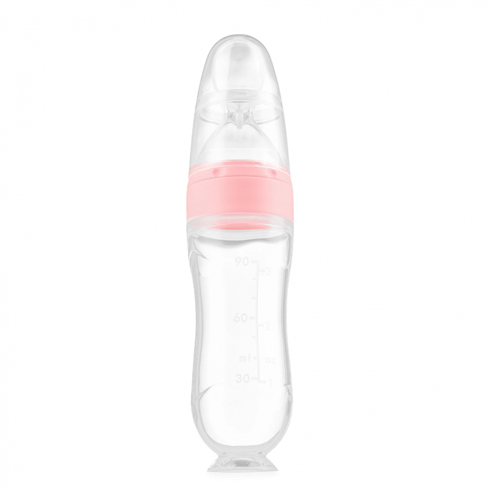 Lingurita Kidnort Silicon 90ml Roz