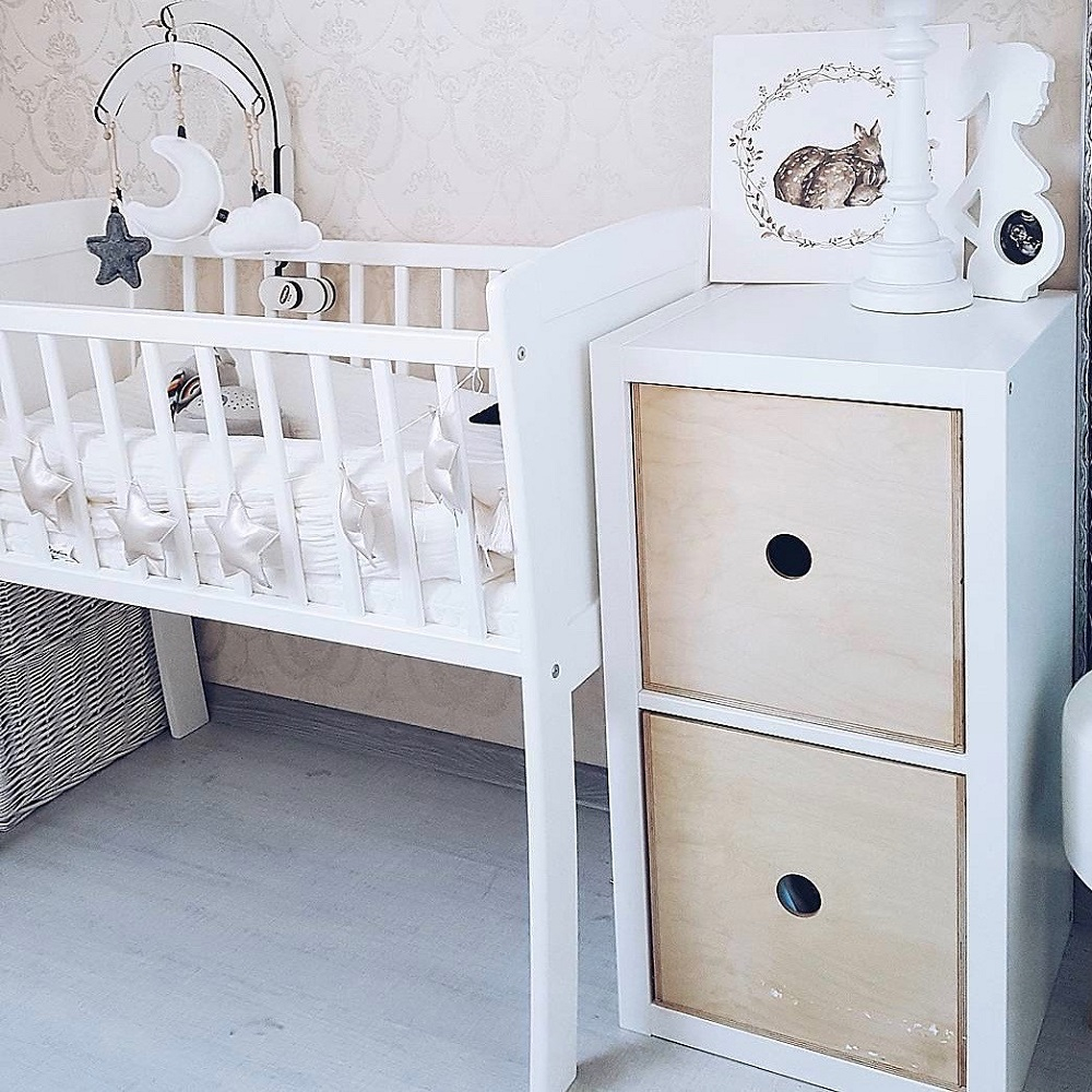 Patut Co-Sleeping Woodies Alb 90x40 cm - imagine 6