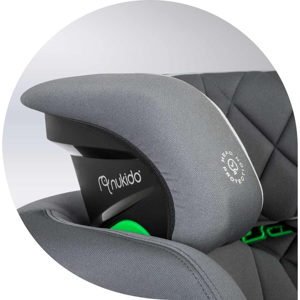 Scaun Auto Nukido Louis ISOFIX 100-150 cm Gri - imagine 9