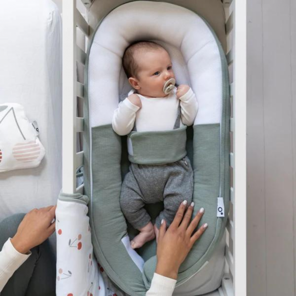 Baby Nest Doomoo Cocoon Green, Bumbac Organic - imagine 2
